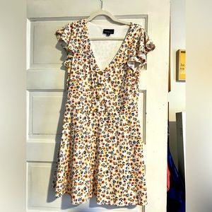 NWOT spring pull on floral dress